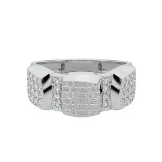 Glimmer Round Diamond Ring For Men